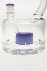 TAG 6.5" Super Slit Froth Puck Rig by Thick Ass Glass with Showerhead Percolator - Front View