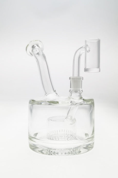 TAG 6.5" Super Slit Froth Puck Rig with Showerhead Percolator, Front View on White