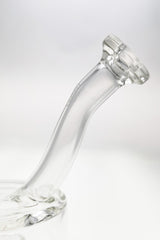 TAG 6.5" Super Slit Froth Puck Rig with Showerhead Percolator - Clear Glass, Side View
