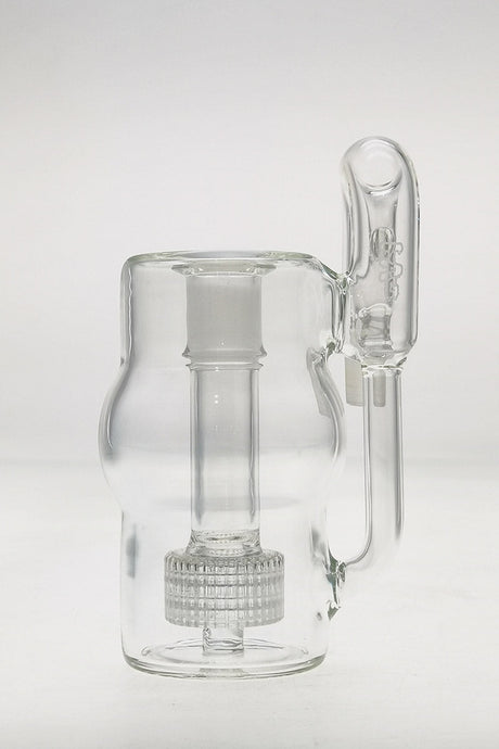 TAG 6.5" Super Slit Matrix Ash Catcher front view with clear glass and laser engraved logo