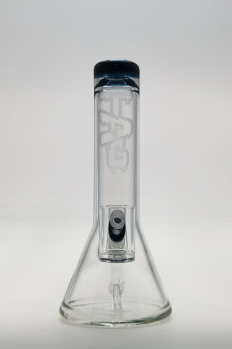 TAG 7" Beaker Dab Rig with Fixed Showerhead Downstem and 10MM Female Joint, Front View