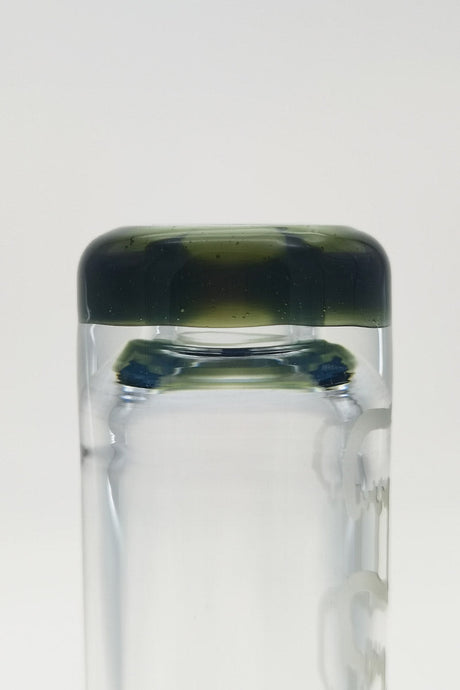 TAG 7" Beaker Dab Rig with Fixed Showerhead Downstem, 10MM Female Joint, Top View