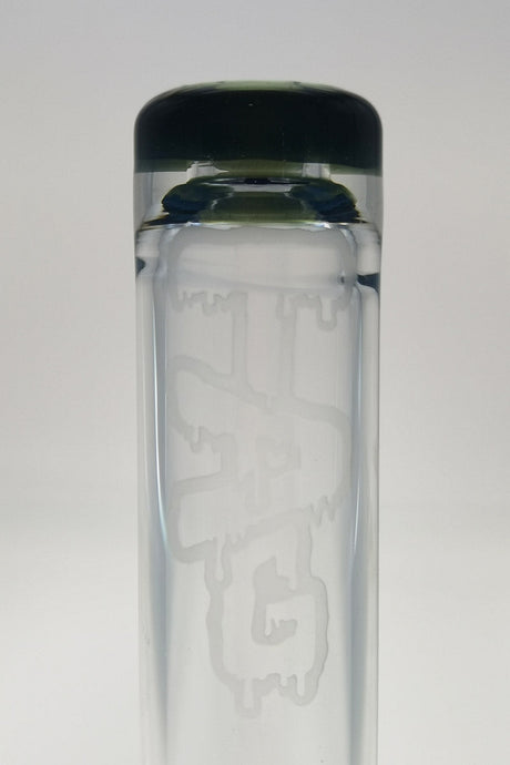 Thick Ass Glass 7" Quartz Beaker with Showerhead Downstem, 10mm Female Joint, Close-Up