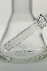 Close-up of TAG 7" Beaker Base with Fixed Showerhead Downstem in Clear Quartz