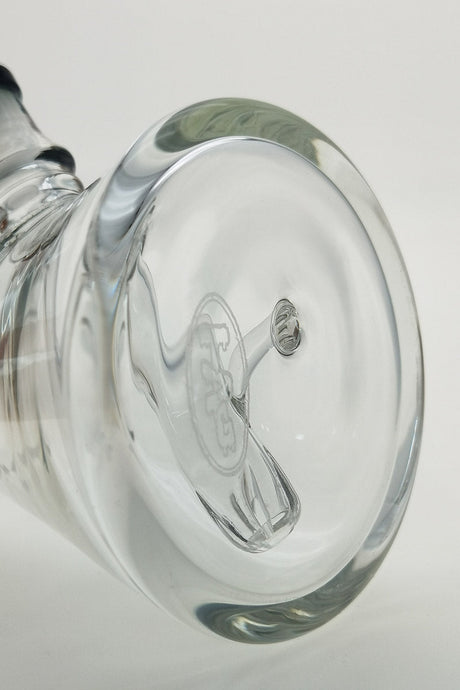 TAG 7" Beaker Dab Rig with Fixed Showerhead Downstem, 10MM Female Joint, Bottom View