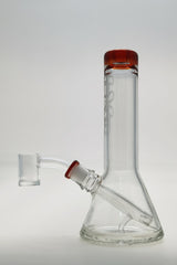 TAG 7" Clear Beaker Dab Rig with Fixed Showerhead Downstem and 10MM Female Joint