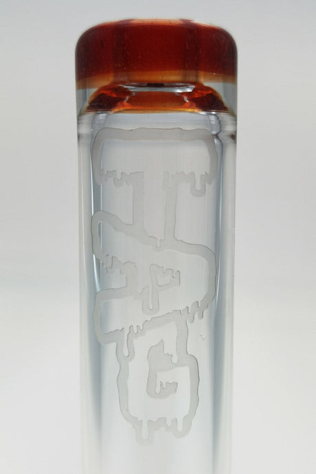 TAG 7" Beaker with Fixed Showerhead Downstem, 32x4MM, 10MM Female Joint, Front View
