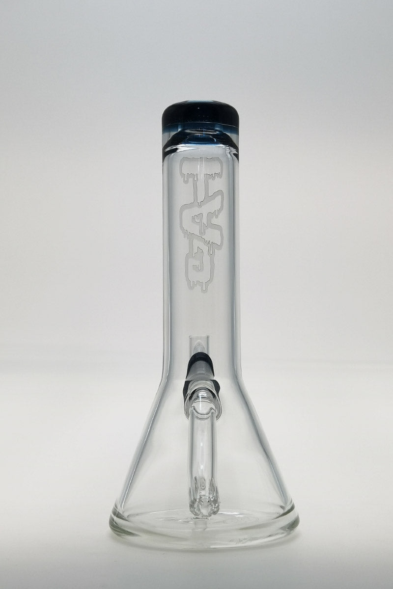TAG 7" Beaker Dab Rig with Fixed Showerhead Downstem on white background
