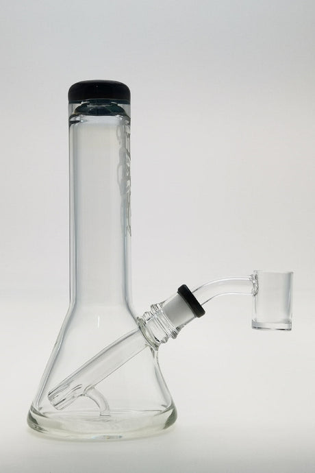 Thick Ass Glass 7" Quartz Beaker Dab Rig, Fixed Showerhead Downstem, 10mm Female Joint