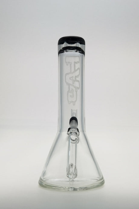 Thick Ass Glass 7" Quartz Beaker Dab Rig, Fixed Showerhead Downstem, Front View