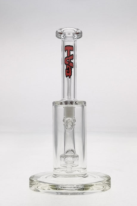 Thick Ass Glass - 7" Puck Diffuser Dab Rig with Bent Neck & Fixed Showerhead (14MM Female)