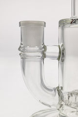 TAG 7" Bent Neck Dab Rig with Fixed Showerhead Puck Diffuser, 14MM Female Joint, Close-up