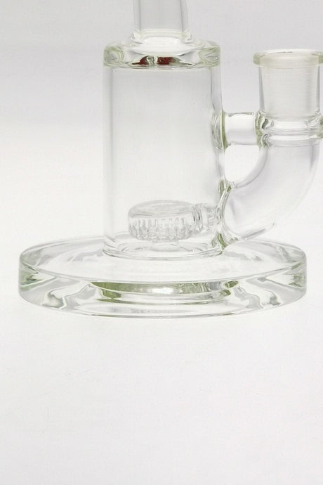 TAG 7" Bent Neck Dab Rig with Fixed Showerhead Puck Diffuser, 14MM Female Joint, Close-up