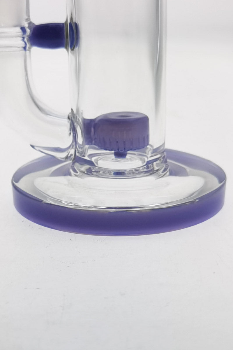 TAG 7" Bent Neck Dab Rig with Fixed Showerhead Puck Diffuser, 14MM Female Joint, Close-up