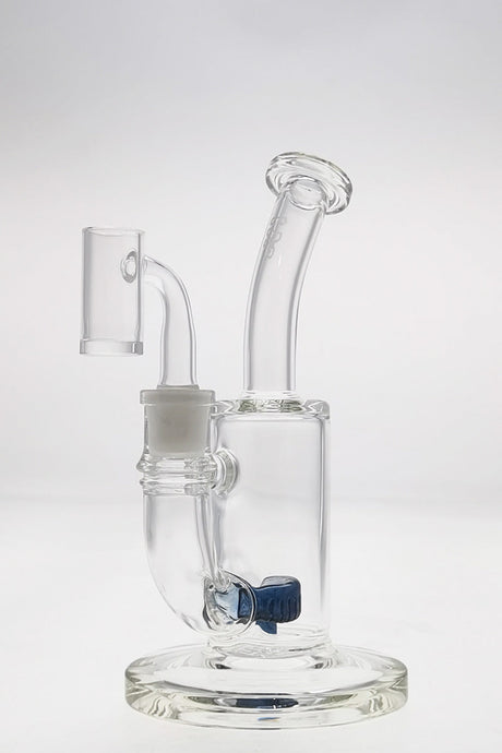 TAG 7" Bent Neck Dab Rig with Showerhead Puck Diffuser and Blue Stardust Logo