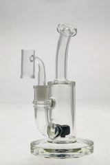 TAG 7" Bent Neck Dab Rig with Fixed Showerhead Puck Diffuser and Quartz Banger