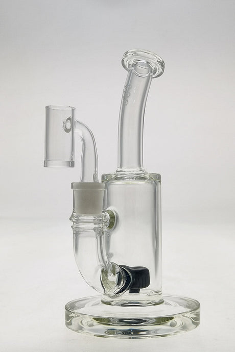 TAG 7" Bent Neck Dab Rig with Fixed Showerhead Puck Diffuser and Quartz Banger