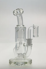 TAG 7" Mini Klein Bong with Super Slit Puck, 10MM Female Joint, and 4MM Thickness