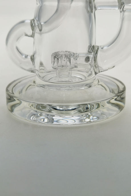 TAG 7" Micro Super Slit Puck Mini Klein Bong with 10mm Female Joint and Showerhead Percolator