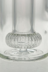 Close-up of TAG 7.25" Super Slit UFO Recycling E.C. Ashcatcher with clear glass design