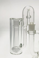 TAG 7.25" Super Slit UFO Ashcatcher with Recycling E.C., clear glass, 18MM Male to Female