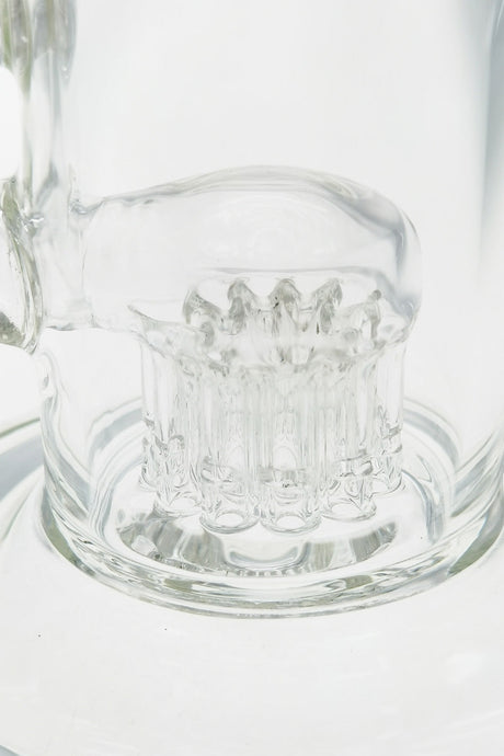 Close-up view of Thick Ass Glass 7.5" Bent Neck Bong featuring a 12-Arm Tree Percolator