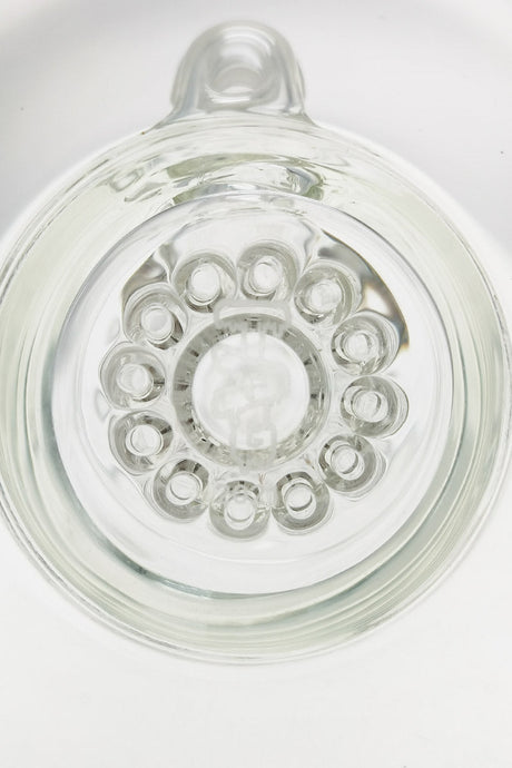 TAG 7.5" Bent Neck Bong with 12-Arm Tree Diffuser Top View on White Background
