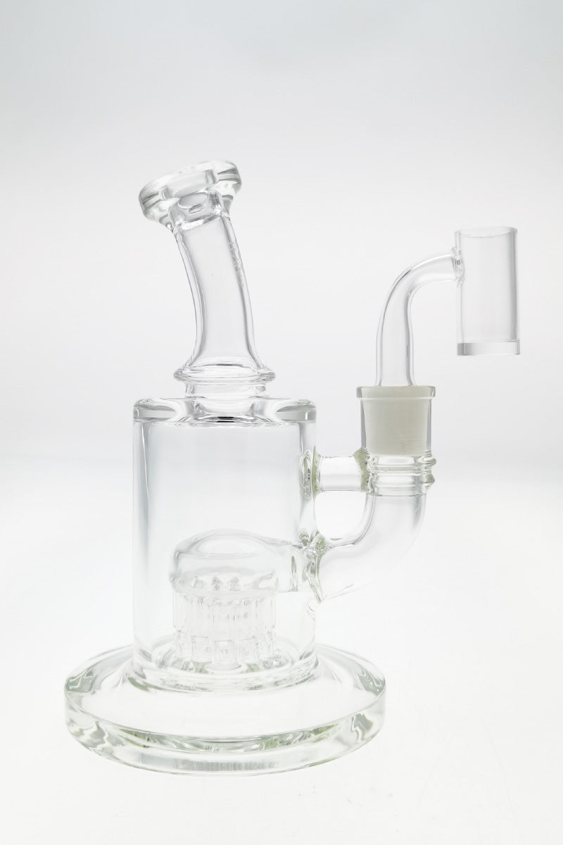 TAG 7.5" Bent Neck Bong with 12-Arm Tree Diffuser and 14MM Female Joint, Front View