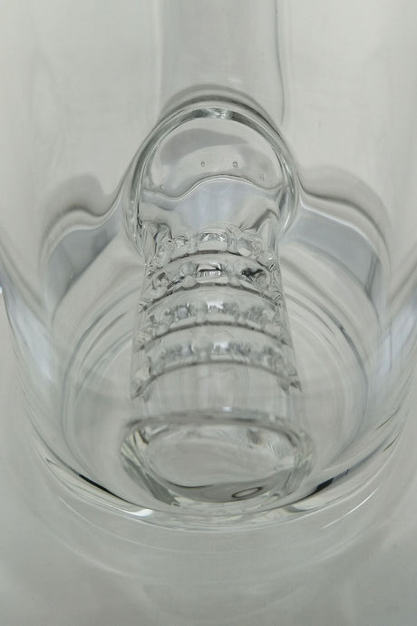 Close-up view of Thick Ass Glass 8" Bent Neck Bong with 14MM Female Joint and Inline Percolator