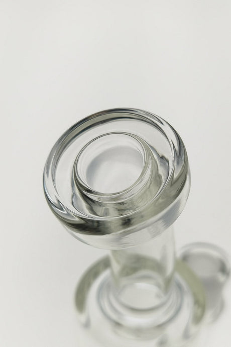 TAG 8" Bent Neck Bong with Inline Diffuser, 14MM Female Joint, Close-Up Side View