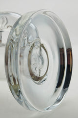 Close-up of TAG 8" Bent Neck Bong with Inline Diffuser, 14MM Female Joint, 4mm Thick Glass