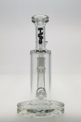 TAG 8" Bent Neck Bong with Fixed Super Slit Puck Percolator, 44x4MM, Front View