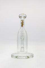 TAG 8" Bent Neck Inline Diffuser Dab Rig, 50x5MM, 14MM Female Joint, Front View