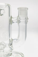 TAG 8" Hammer Head Perc Dab Rig Side View with Clear Borosilicate Glass and 14MM Female Joint