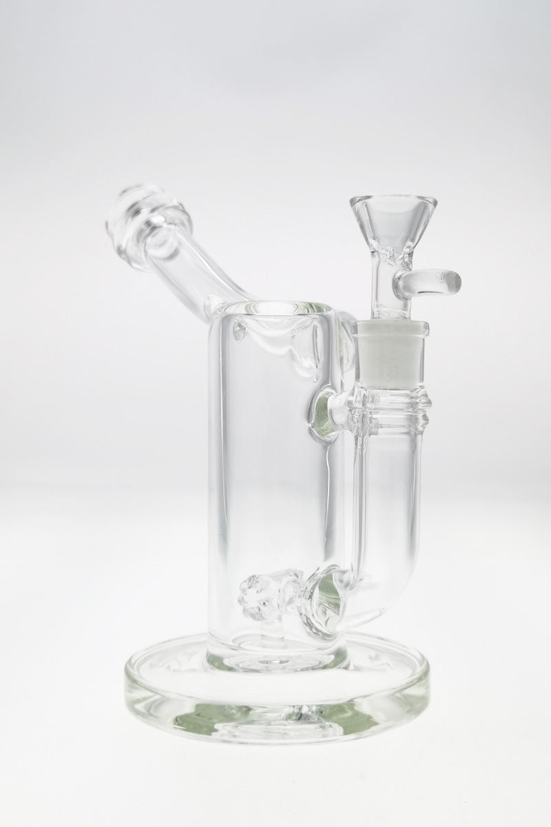 TAG 8" Hammer Head Perc Side Car Dab Rig, 50x7MM with 14MM Female Joint, Front View