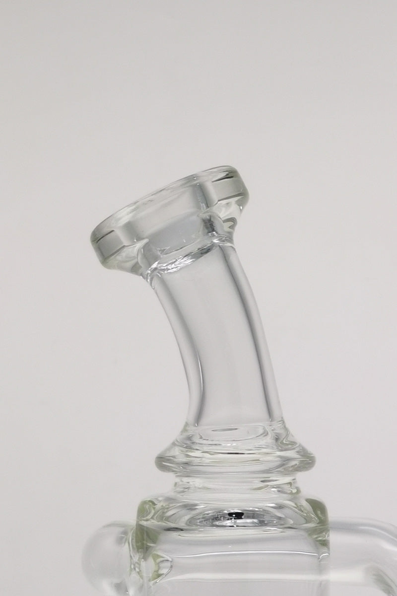 TAG 8" Recycler Dab Rig with Inline Diffuser, 14MM Female Joint, Close-Up Side View