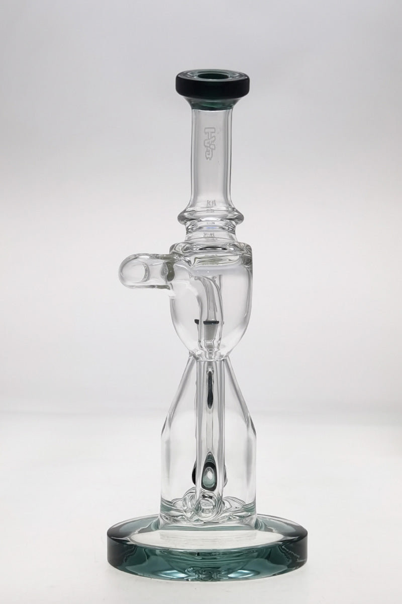 TAG 8" Recycler Dab Rig with Inline Diffuser, 50x5mm, 14MM Female Joint, Front View