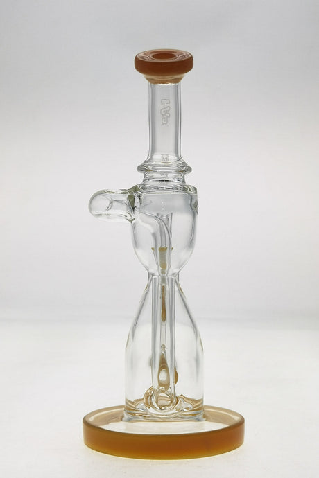 TAG 8" Recycler Dab Rig with Inline Diffuser, 50x5MM Clear Glass, 14MM Female Joint - Front View