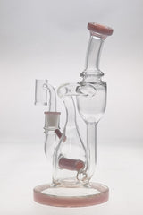 TAG 8" Recycler Dab Rig with Multiplying Inline Diffuser, 14MM Female Joint, Front View