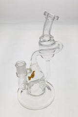 TAG 8" Recycler Dab Rig with Inline Diffuser, 50x5MM, 14MM Female Joint - Front View