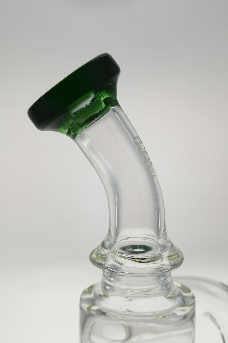 TAG 8" Recycler Dab Rig with Inline Diffuser and 14MM Female Joint - Close-up Side View