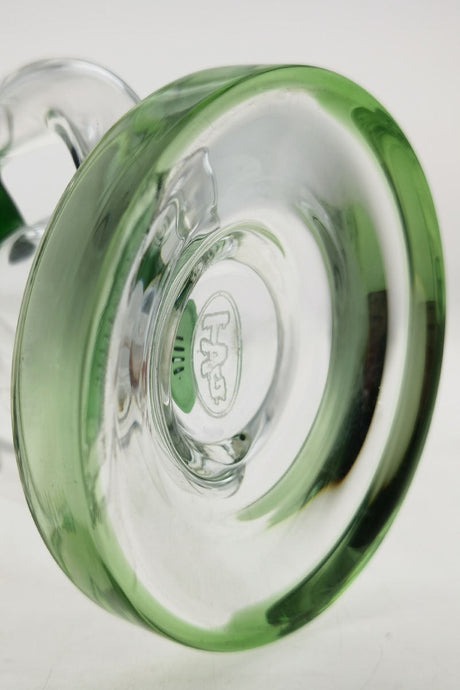 TAG 8" Recycler Dab Rig with Inline Diffuser, Bottom View Showing Thickness