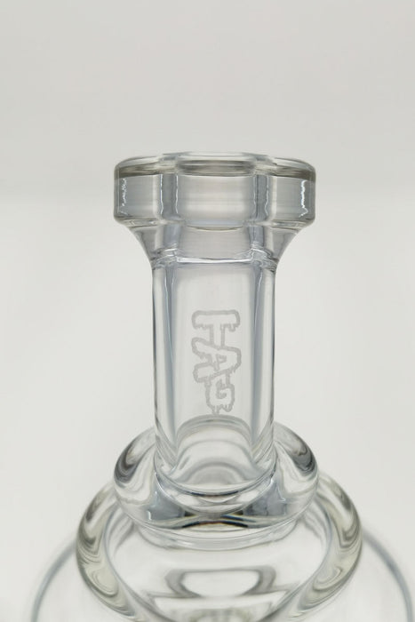 TAG - 8" Recycling Stacked Bellow Ball Bent Neck with Super Slit Puck Diffuser (14MM Female)