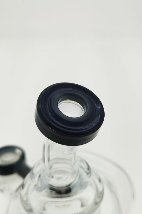 TAG 8" Bent Neck Dab Rig with Stacked Bellow Ball & Super Slit Puck Diffuser, Close-Up