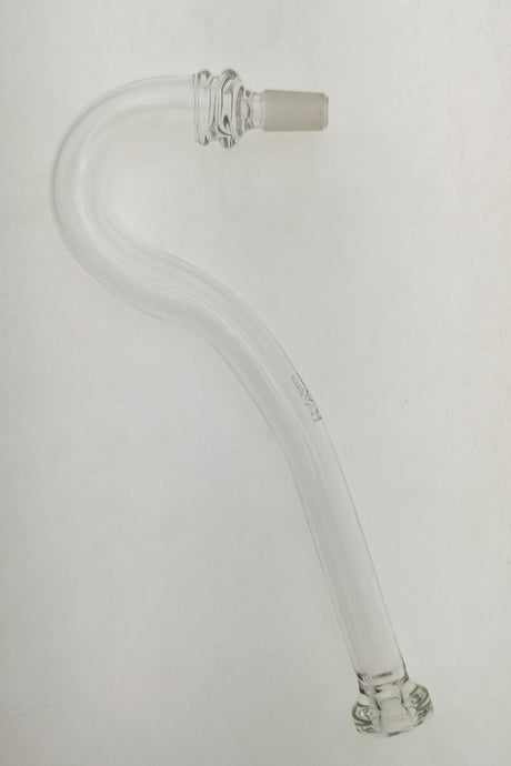 TAG 8" Sherlock Arm J-Hook made of Borosilicate Glass with Female Joint, Side View