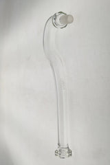 TAG 8" Sherlock Arm J-Hook in Borosilicate Glass, Side View on White Background