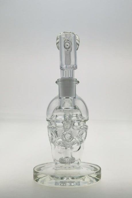TAG 8" Super Slit Faberge Egg Bong with 14MM Female Joint Front View