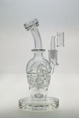 TAG 8" Super Slit Faberge Egg Bong with 14MM Female Joint - Front View