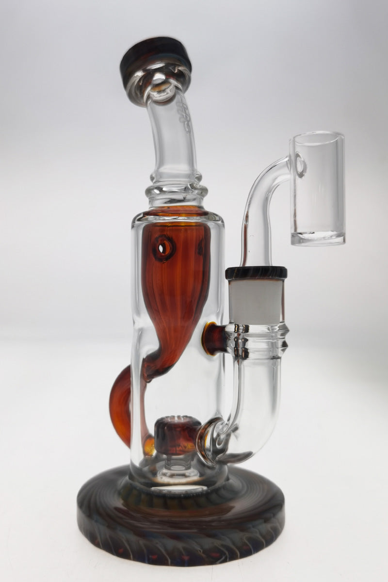 TAG 8" Super Slit Puck Klein Incycler with Showerhead Percolator and 14MM Female Joint