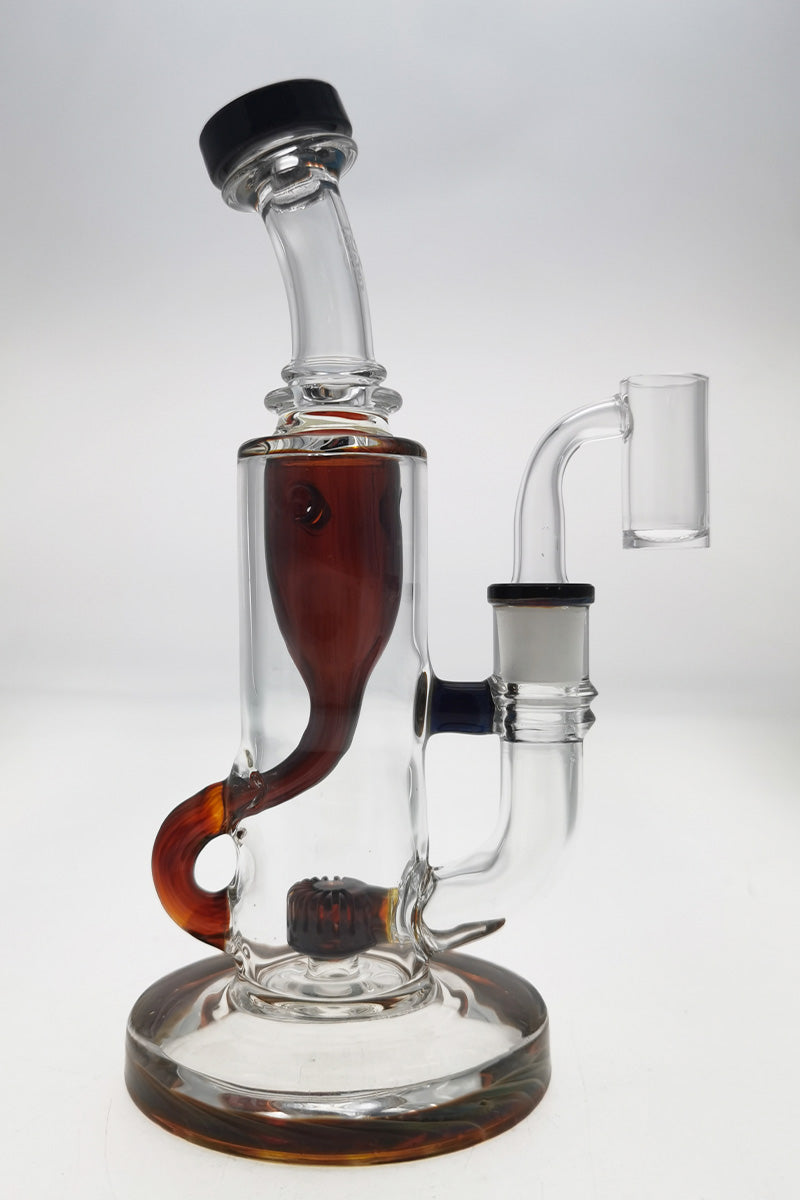 TAG 8" Super Slit Puck Klein Incycler with Showerhead Percolator, 14MM Female Joint